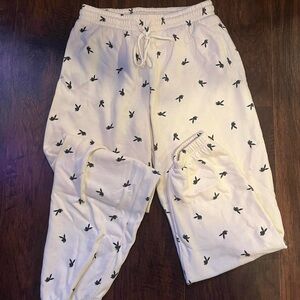 Pacsun White Playboy Women’s Sweatpants